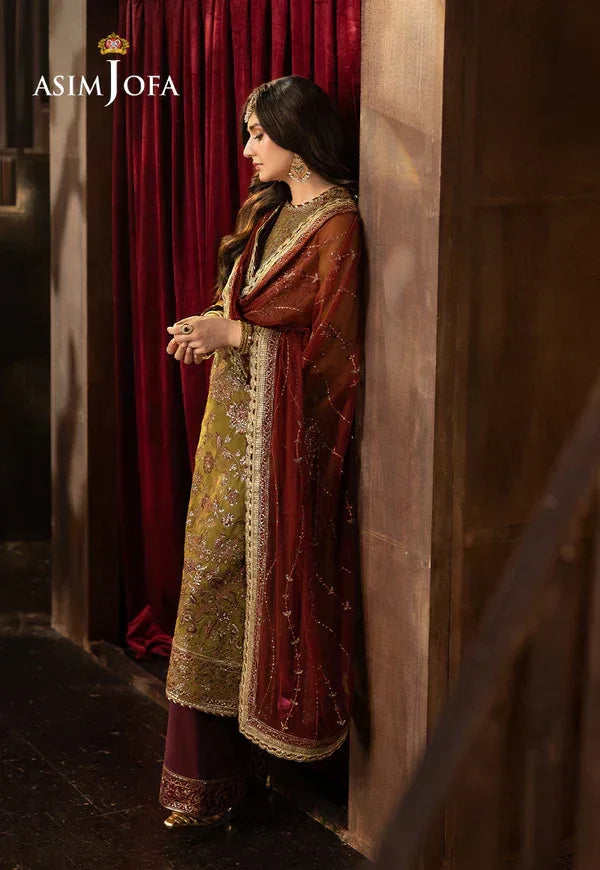 Asim Jofa | EMBROIDERED CHIFFON 3 PCS | AJFO-07 - Aqsa Fabrics