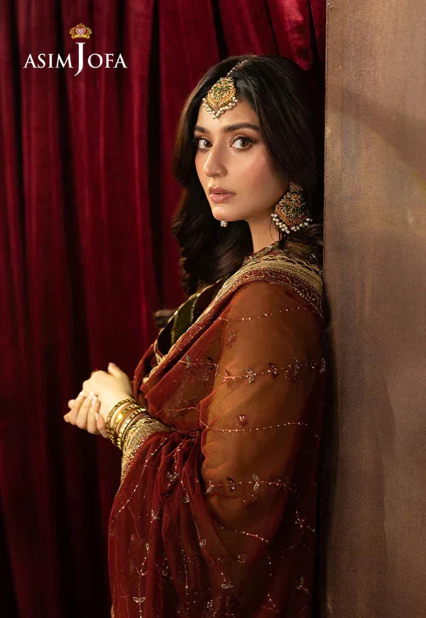 Asim Jofa | EMBROIDERED CHIFFON 3 PCS | AJFO-07 - Aqsa Fabrics