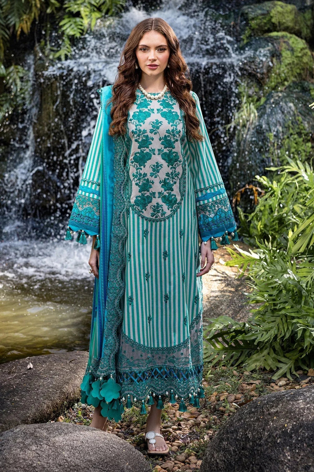 Charizma | Naranji Lawn | CN5-01 - Aqsa Fabrics