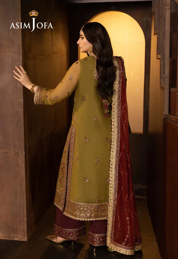 Asim Jofa | EMBROIDERED CHIFFON 3 PCS | AJFO-07 - Aqsa Fabrics