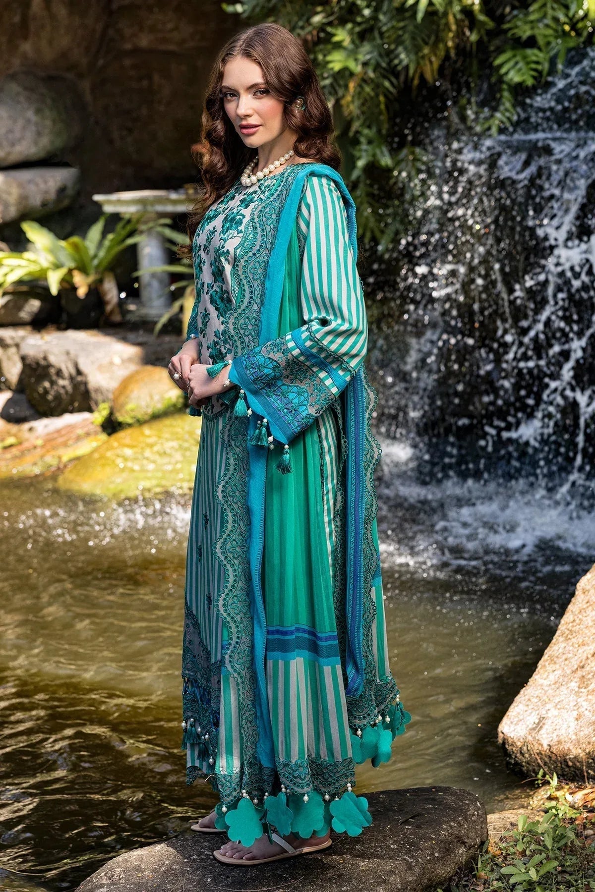 Charizma | Naranji Lawn | CN5-01 - Aqsa Fabrics