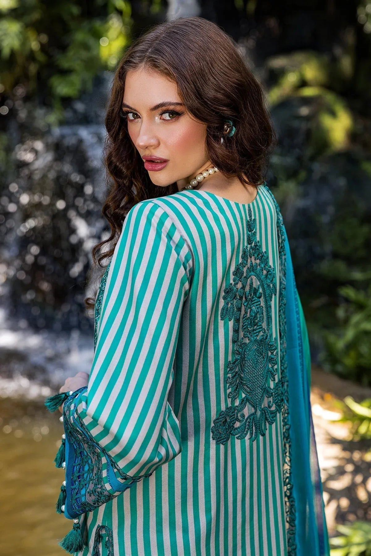 Charizma | Naranji Lawn | CN5-01 - Aqsa Fabrics