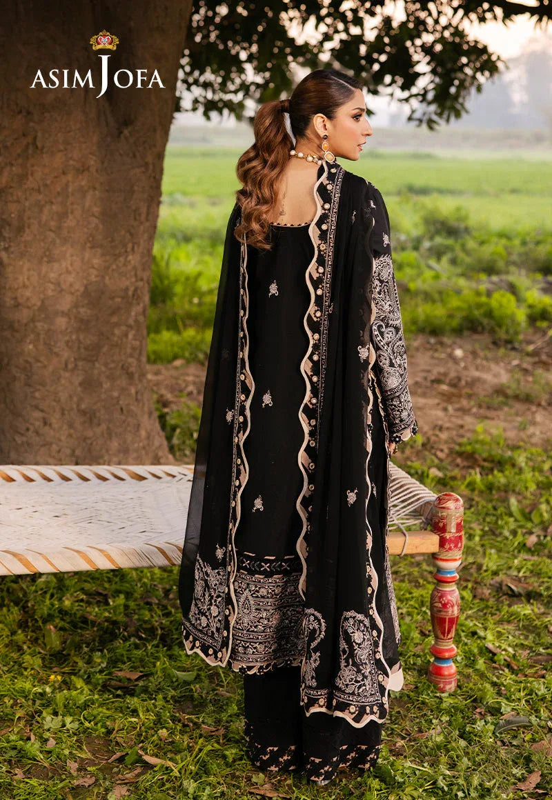 Asim Jofa | Luxury Lawn 25 | AJELL-03 - Aqsa Fabrics