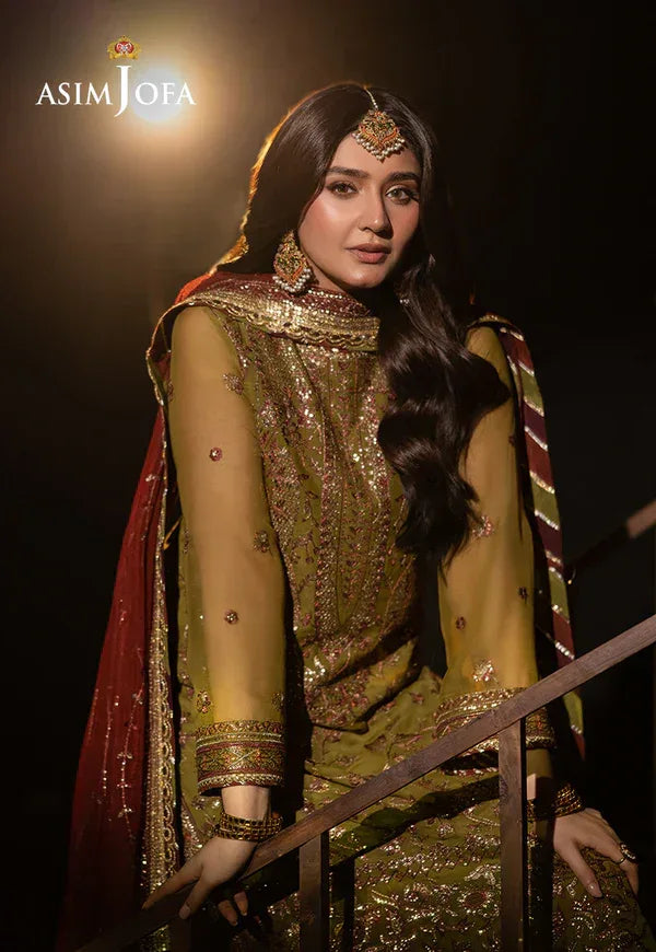 Asim Jofa | EMBROIDERED CHIFFON 3 PCS | AJFO-07 - Aqsa Fabrics
