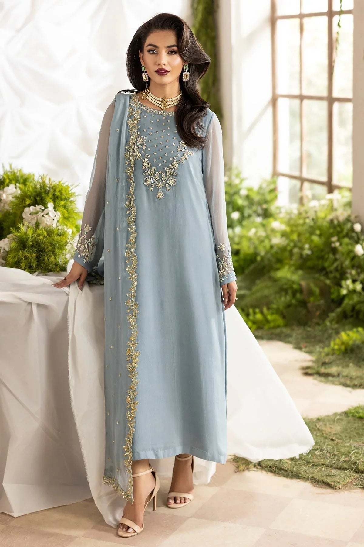 Charizma | Fumee Luxury Chiffon | CMA-5-100 - Aqsa Fabrics