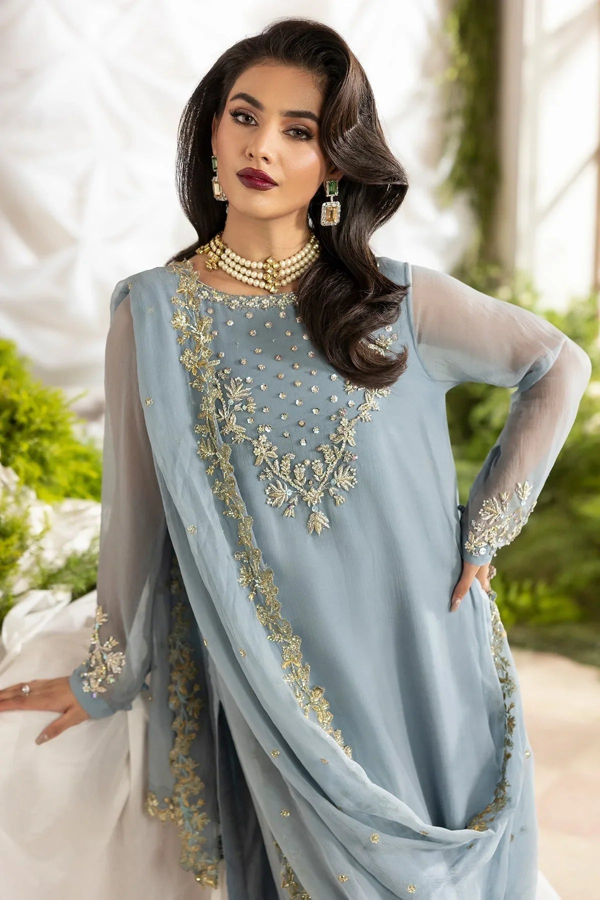 Charizma | Fumee Luxury Chiffon | CMA-5-100 - Aqsa Fabrics