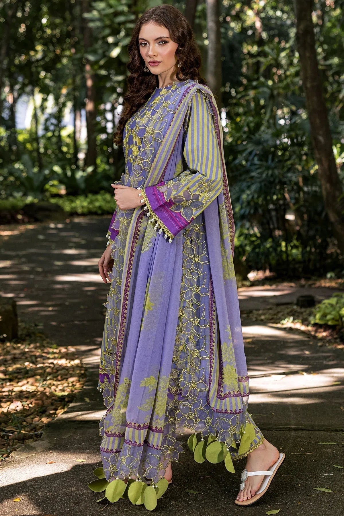 Charizma | Naranji Lawn | CN5-02 - Aqsa Fabrics