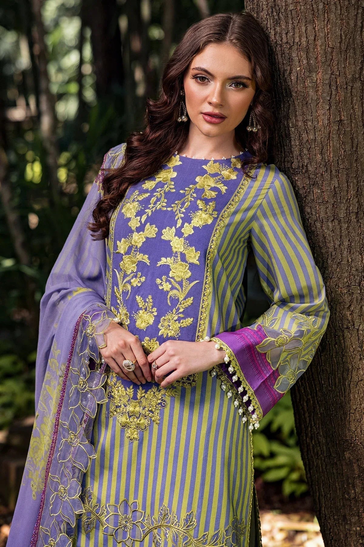 Charizma | Naranji Lawn | CN5-02 - Aqsa Fabrics