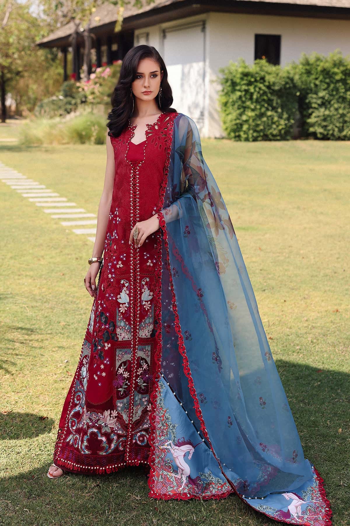 Afrozeh | Lawn 25 | Glacis - Aqsa Fabrics