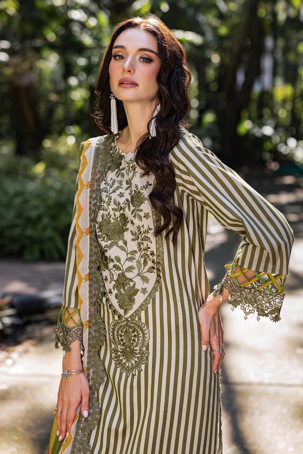 Charizma | Naranji Lawn | CN5-07 - Aqsa Fabrics