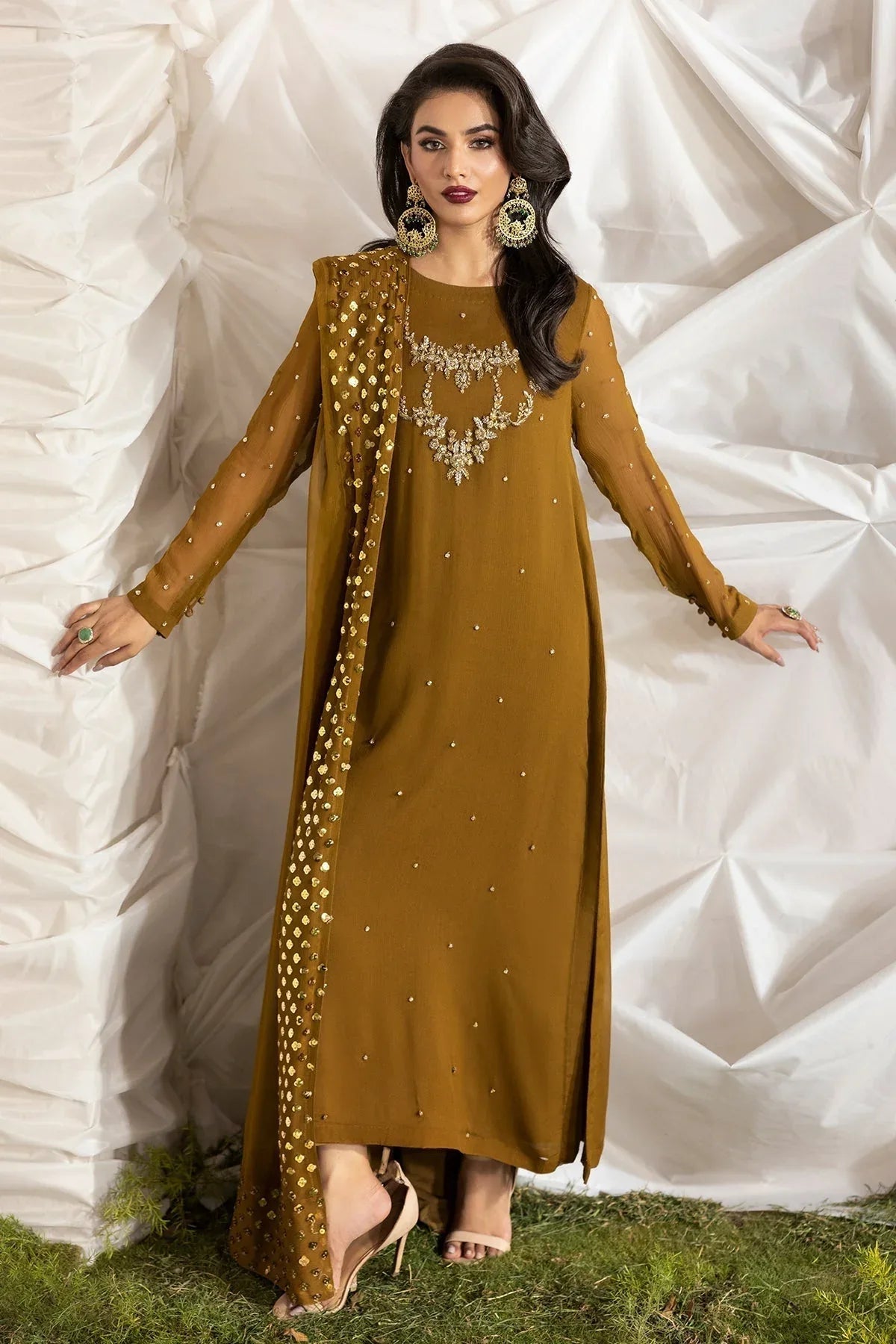 Charizma | Fumee Luxury Chiffon | CMA-5-046A - Aqsa Fabrics