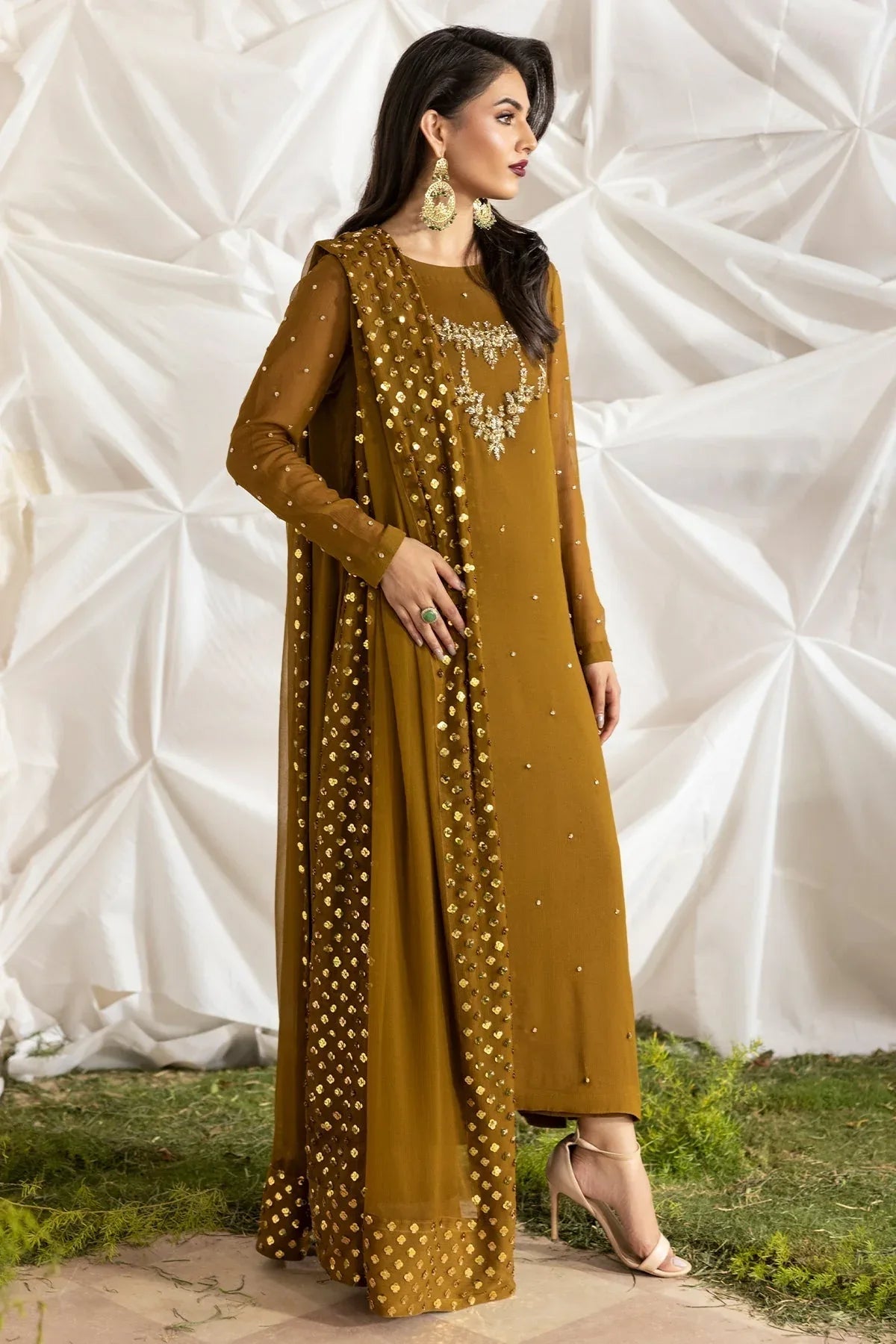 Charizma | Fumee Luxury Chiffon | CMA-5-046A - Aqsa Fabrics