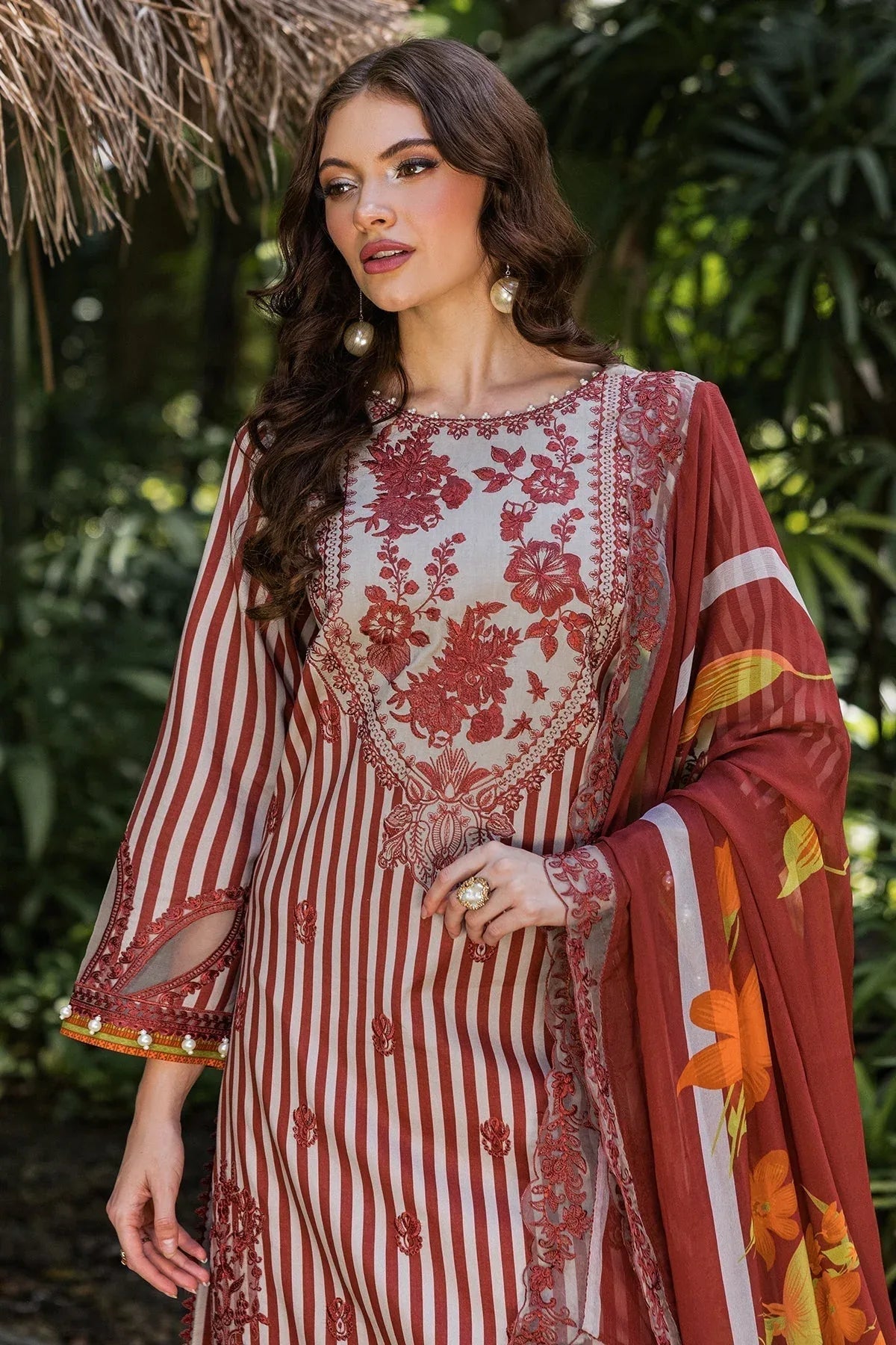 Charizma | Naranji Lawn | CN5-04 - Aqsa Fabrics