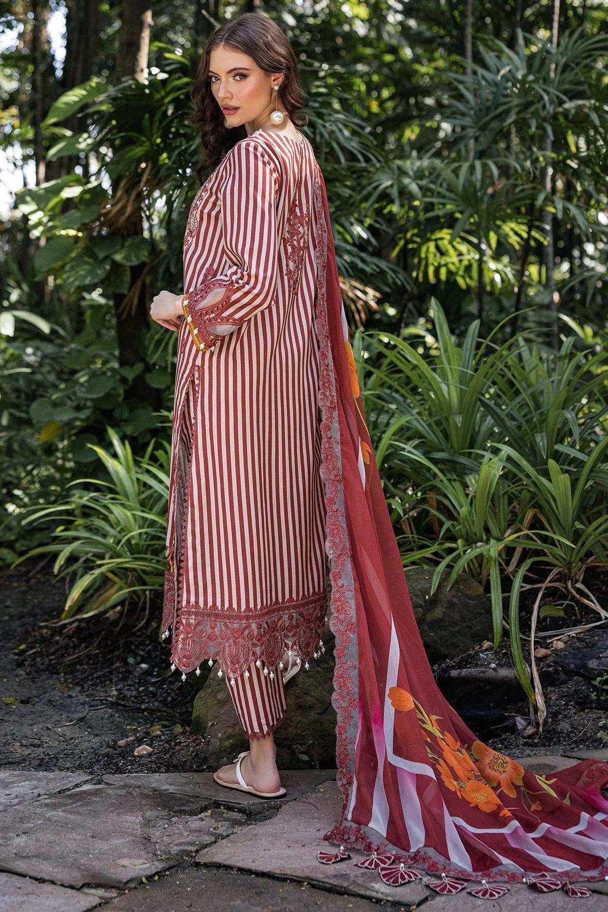 Charizma | Naranji Lawn | CN5-04 - Aqsa Fabrics