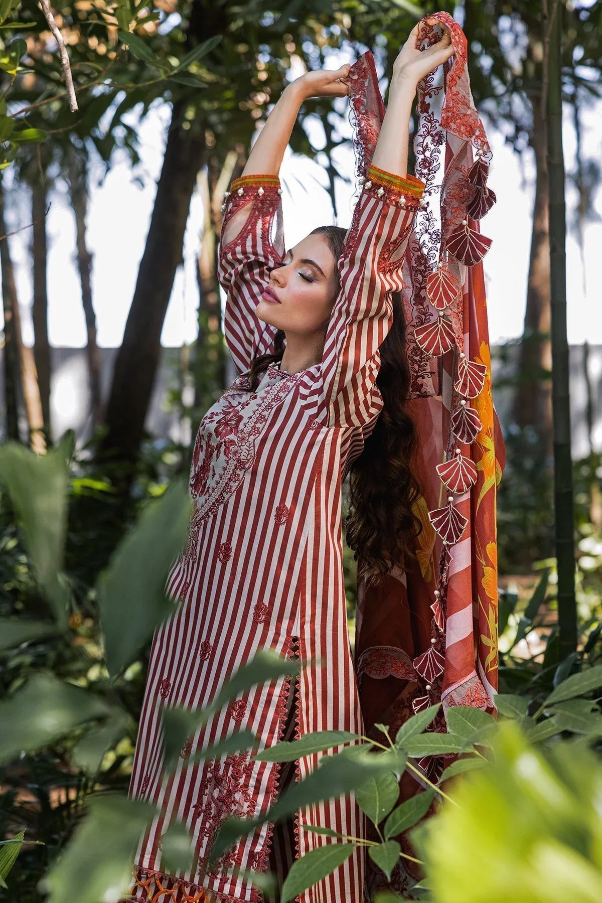 Charizma | Naranji Lawn | CN5-04 - Aqsa Fabrics