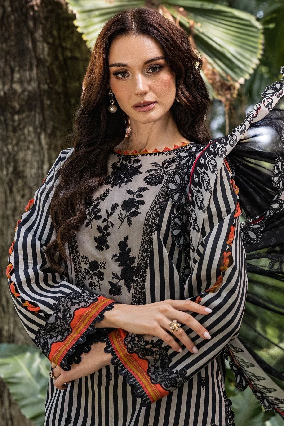 Charizma | Naranji Lawn | CN5-03 - Aqsa Fabrics
