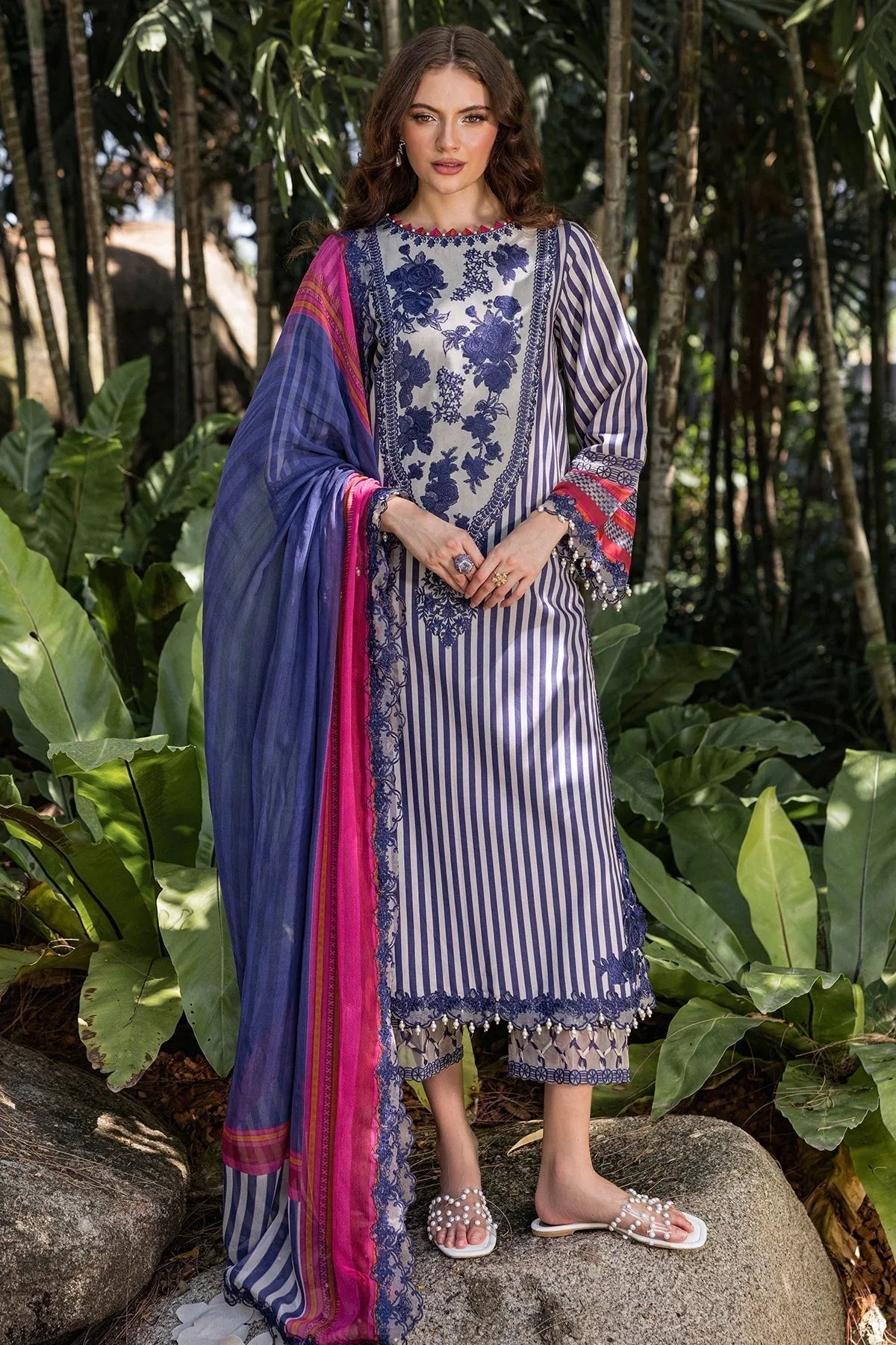 Charizma | Naranji Lawn | CN5-06 - Aqsa Fabrics