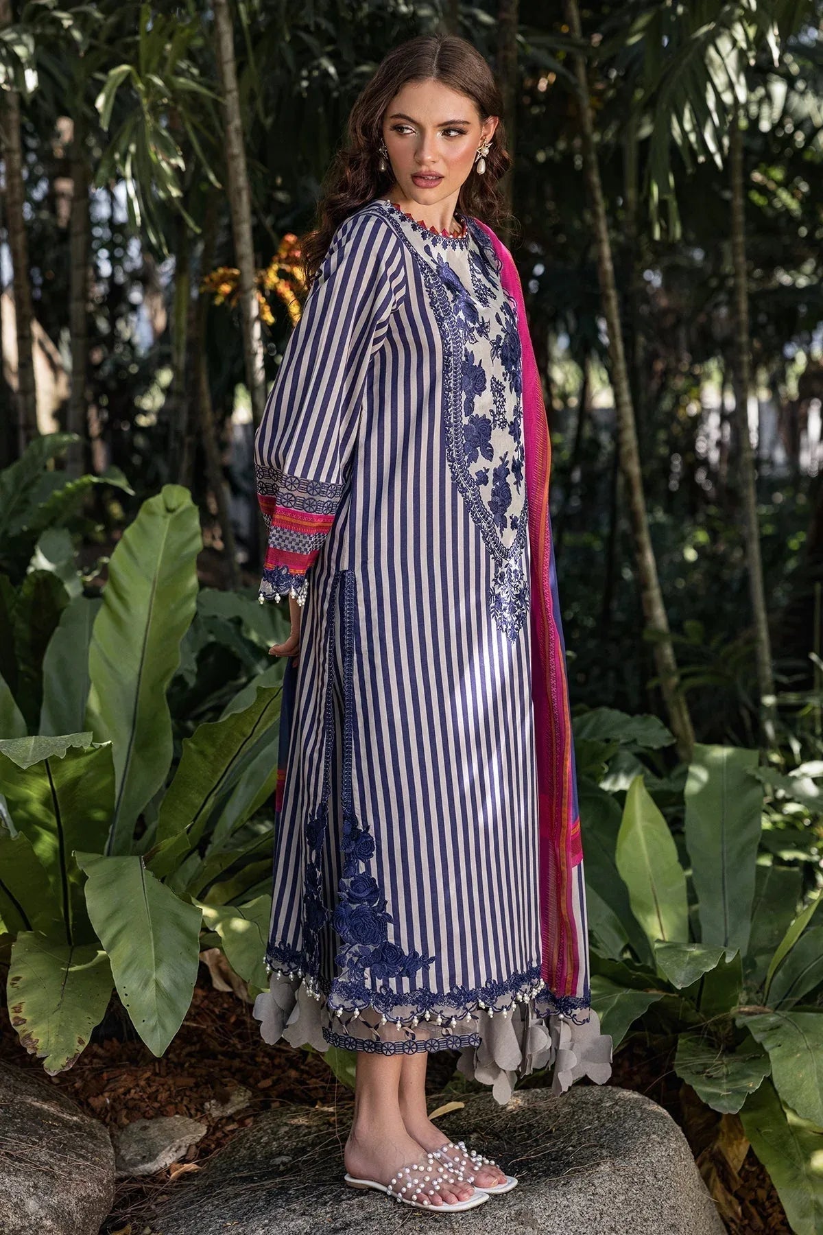 Charizma | Naranji Lawn | CN5-06 - Aqsa Fabrics