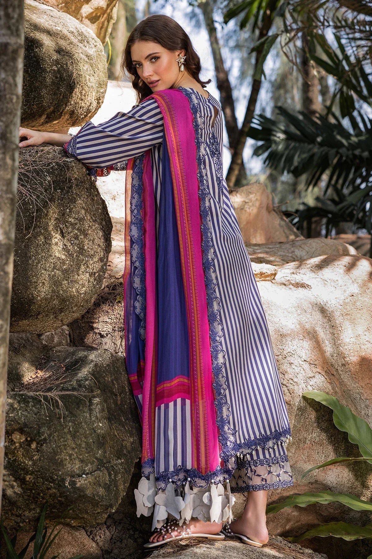 Charizma | Naranji Lawn | CN5-06 - Aqsa Fabrics