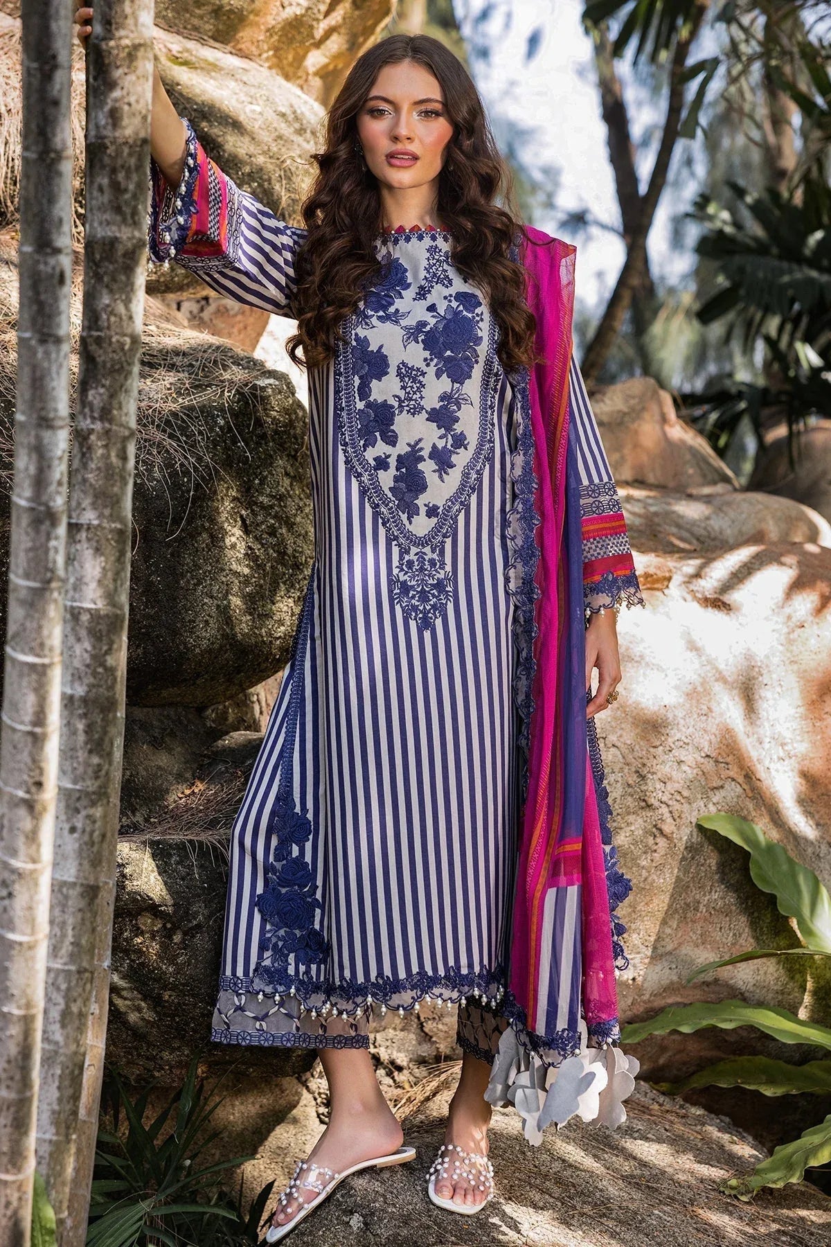 Charizma | Naranji Lawn | CN5-06 - Aqsa Fabrics