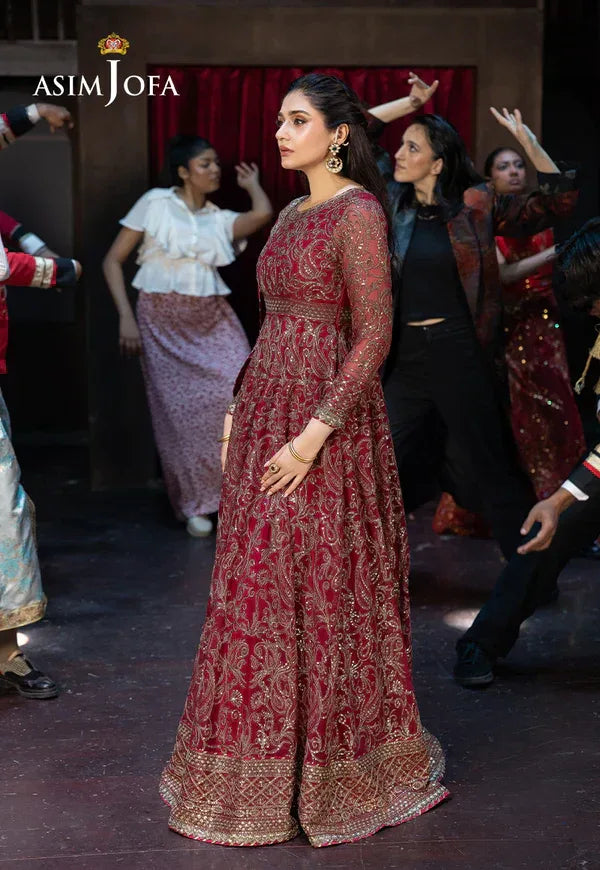 Asim Jofa | EMBROIDERED CHIFFON 3 PCS | AJFO-13 - Aqsa Fabrics