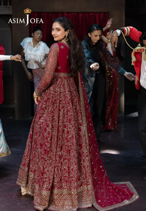 Asim Jofa | EMBROIDERED CHIFFON 3 PCS | AJFO-13 - Aqsa Fabrics