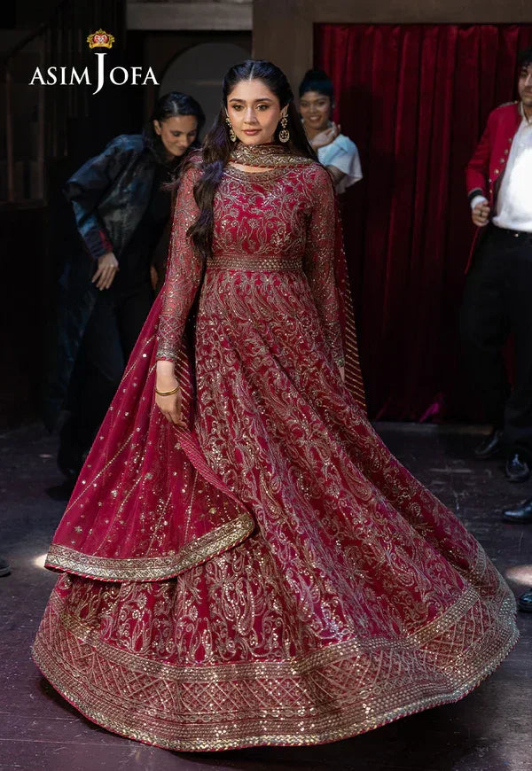 Asim Jofa | EMBROIDERED CHIFFON 3 PCS | AJFO-13 - Aqsa Fabrics