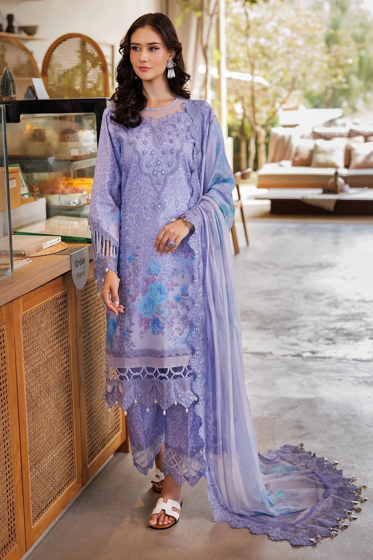 Charizma | Naranji Lawn 25 |  CN5-09 - Aqsa Fabrics