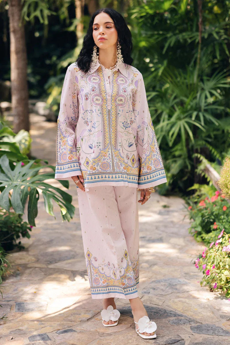 Qalamkar | Printed Co Ords 25 | OP-08 Ruhi - Aqsa Fabrics