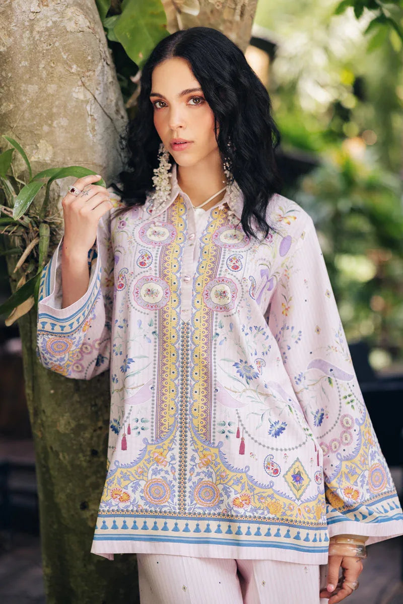 Qalamkar | Printed Co Ords 25 | OP-08 Ruhi - Aqsa Fabrics