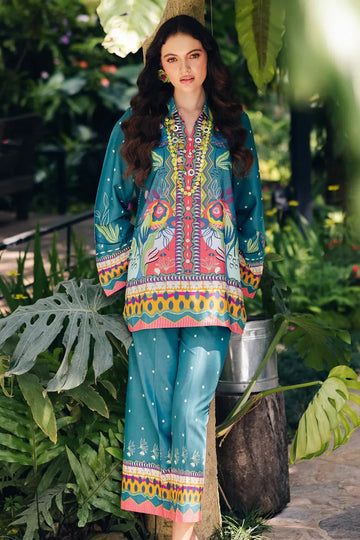 Qalamkar | Printed Co Ords 25 | OP-10 Liva - Aqsa Fabrics