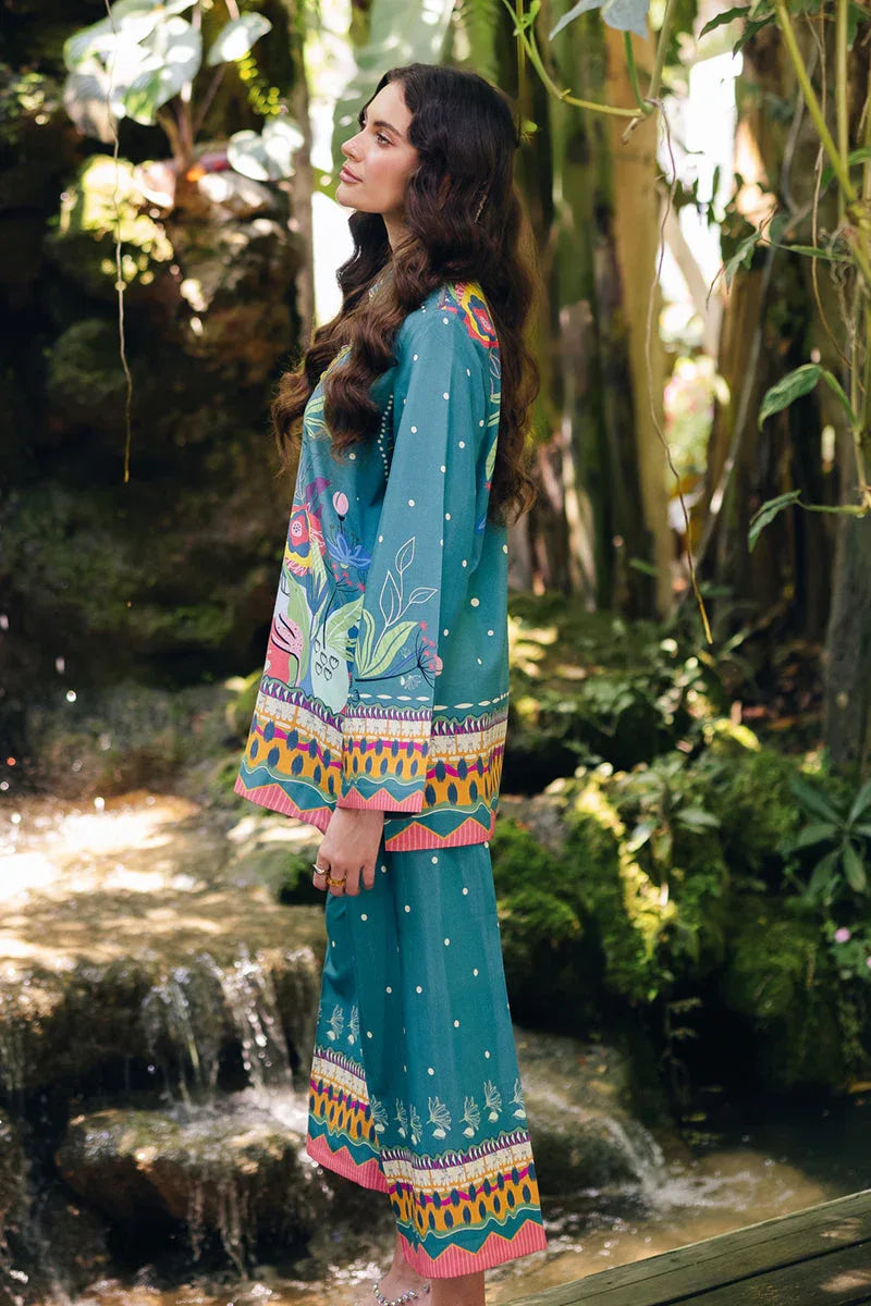 Qalamkar | Printed Co Ords 25 | OP-10 Liva - Aqsa Fabrics