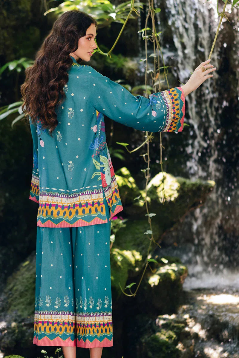 Qalamkar | Printed Co Ords 25 | OP-10 Liva - Aqsa Fabrics