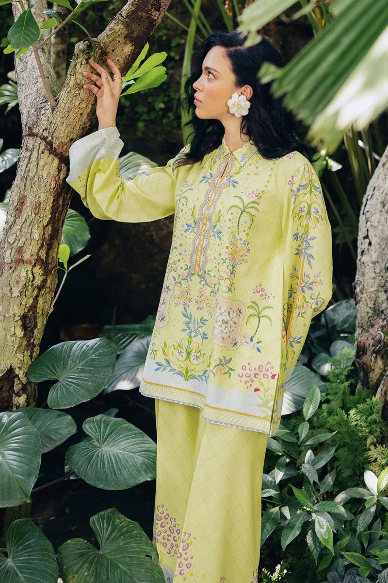 Qalamkar | Printed Co Ords 25 | OP-03 Alva - Aqsa Fabrics