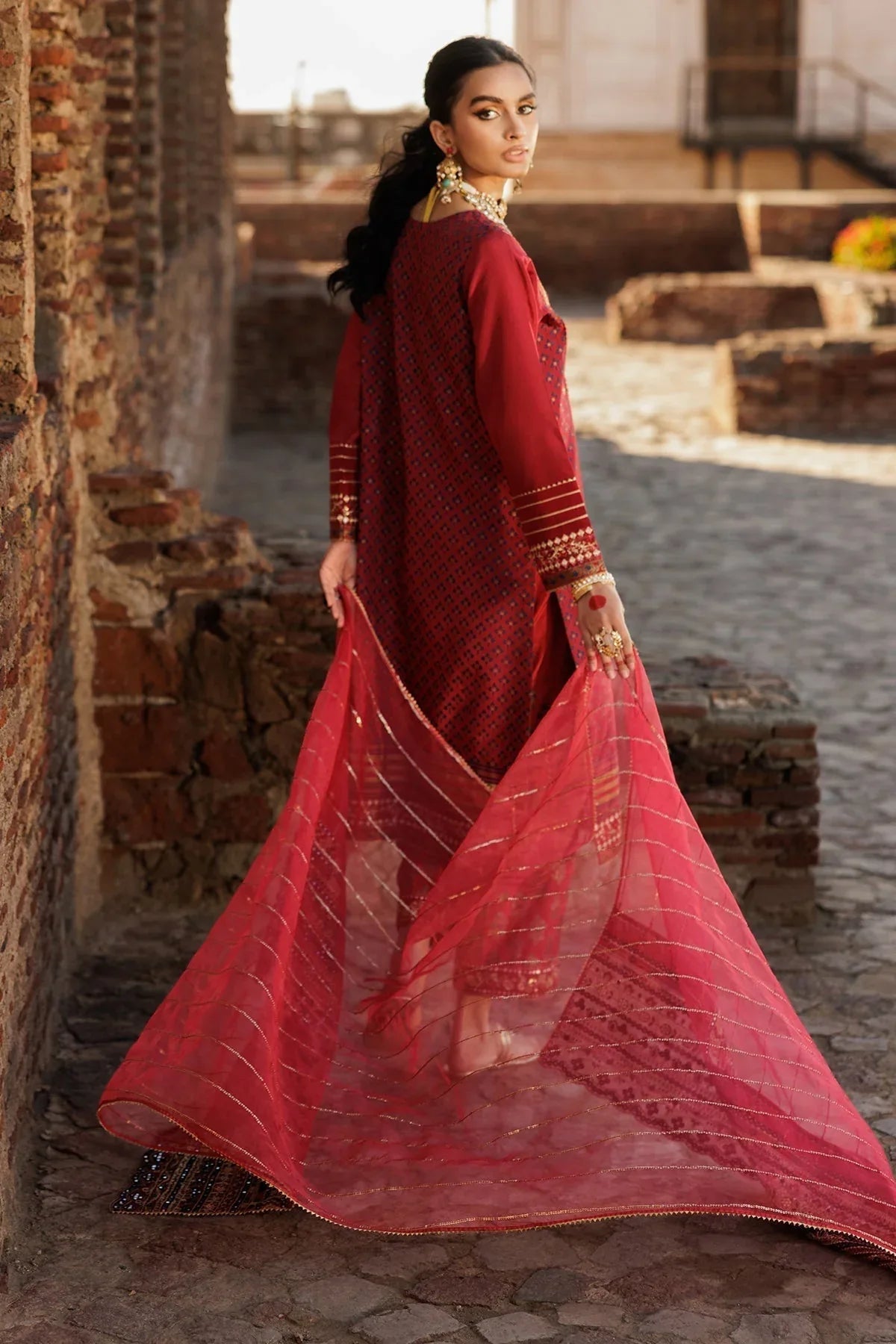 Charizma | Festive Pret | CMA-5-28 R - Aqsa Fabrics