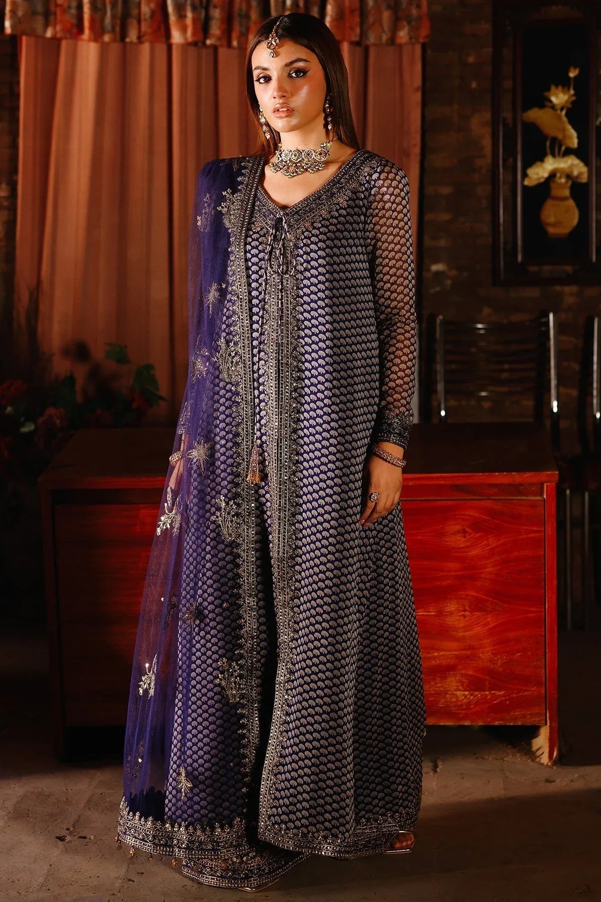 Charizma | Fumee Luxury Chiffon | CMA-5-135 - Aqsa Fabrics