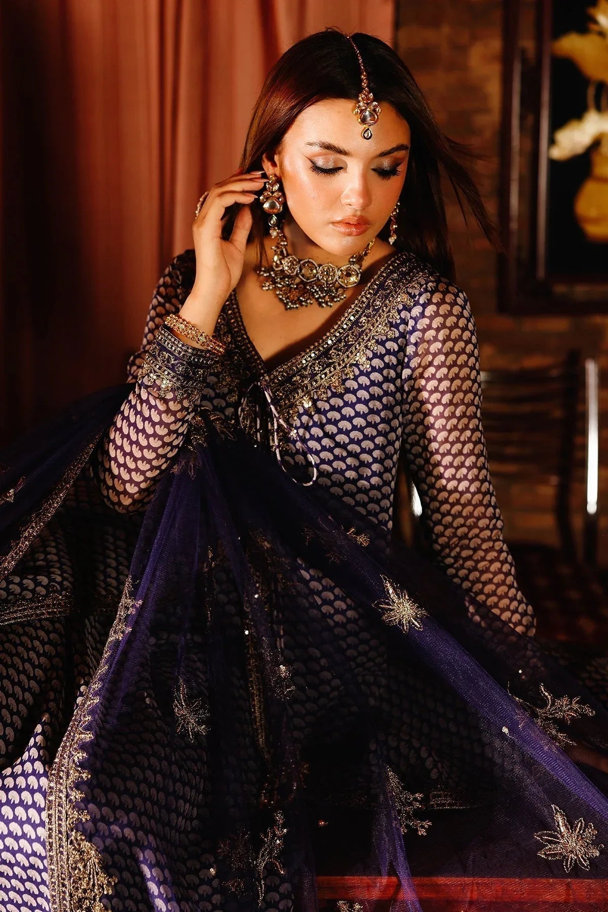 Charizma | Fumee Luxury Chiffon | CMA-5-135 - Aqsa Fabrics