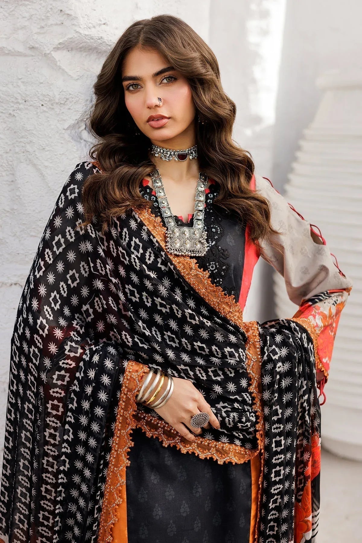 Charizma | Rangoli Lawn | CRO5-01 - Aqsa Fabrics