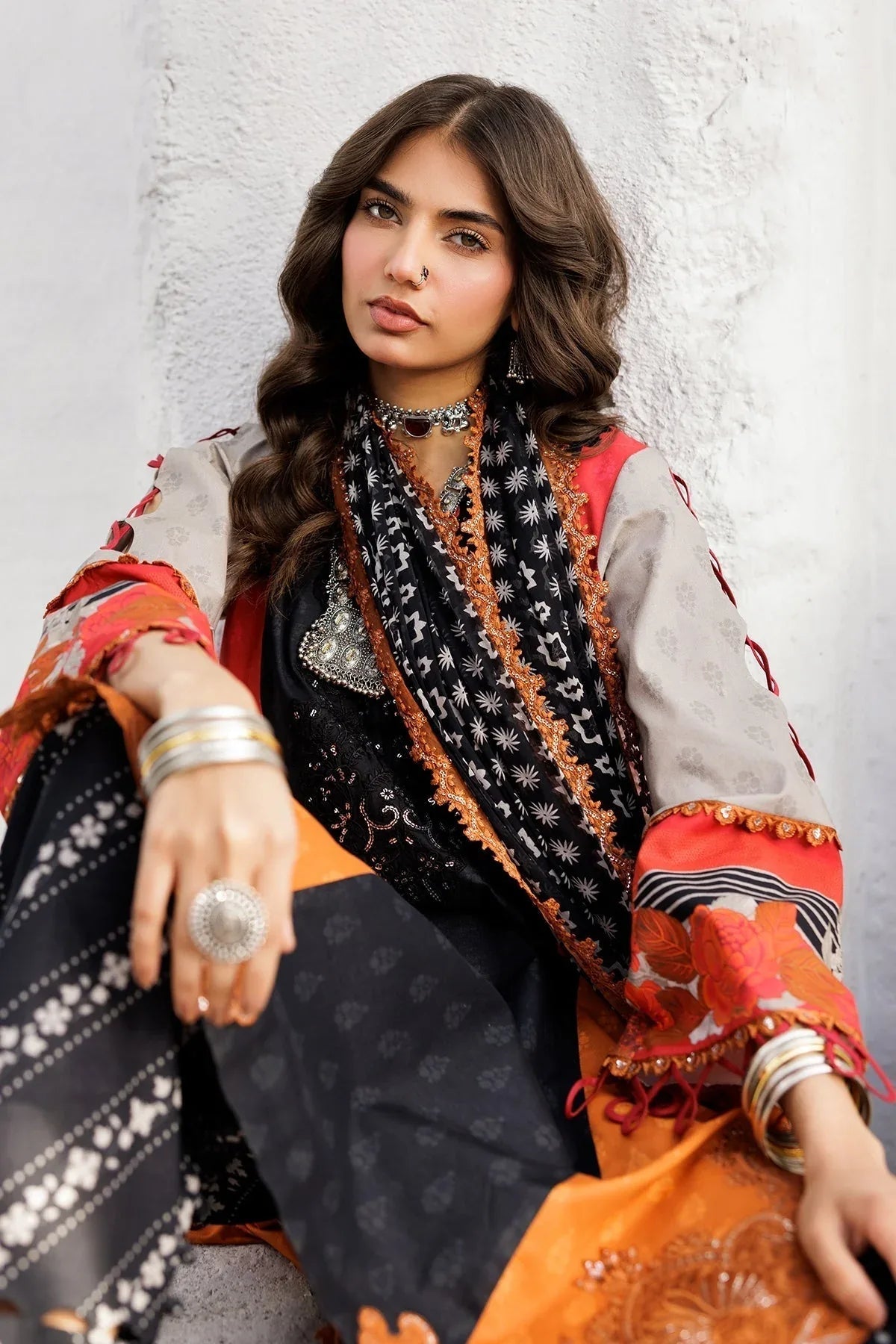 Charizma | Rangoli Lawn | CRO5-01 - Aqsa Fabrics