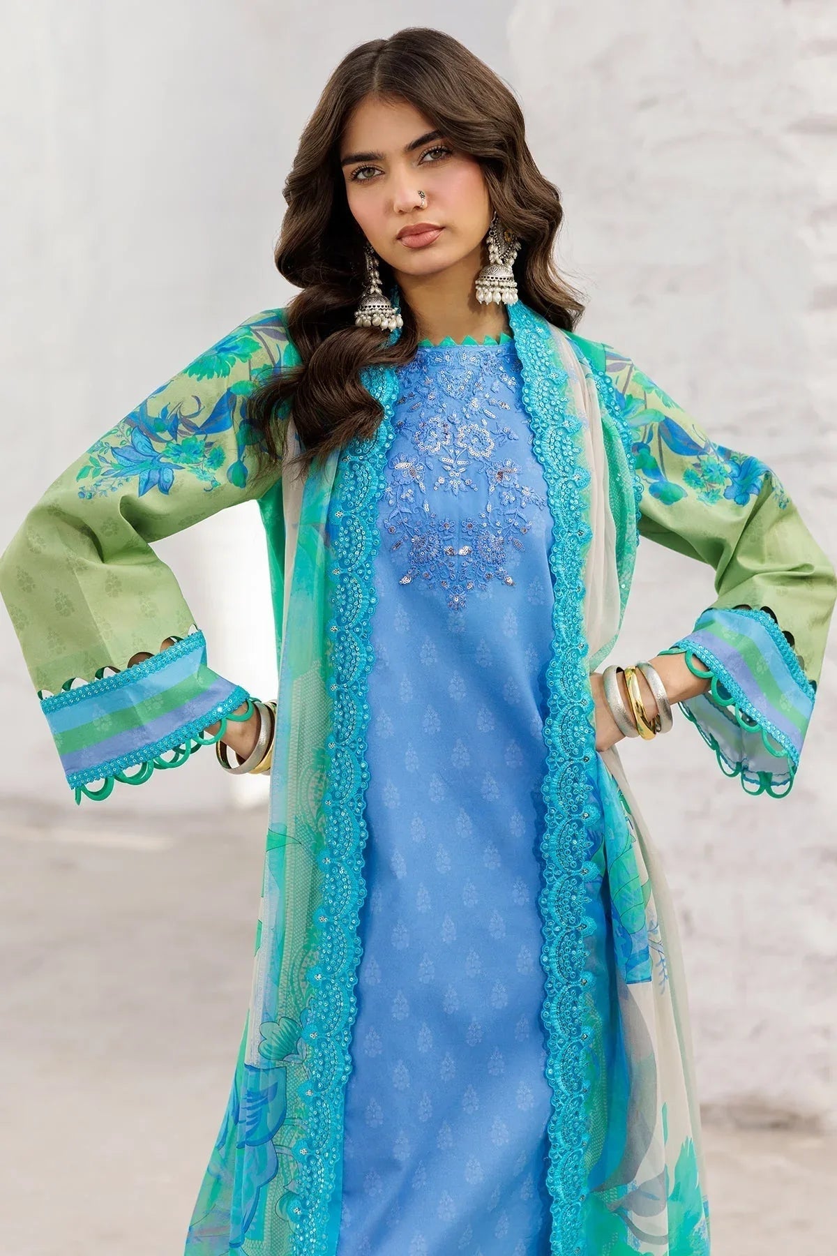 Charizma | Rangoli Lawn | CRO5-05 - Aqsa Fabrics