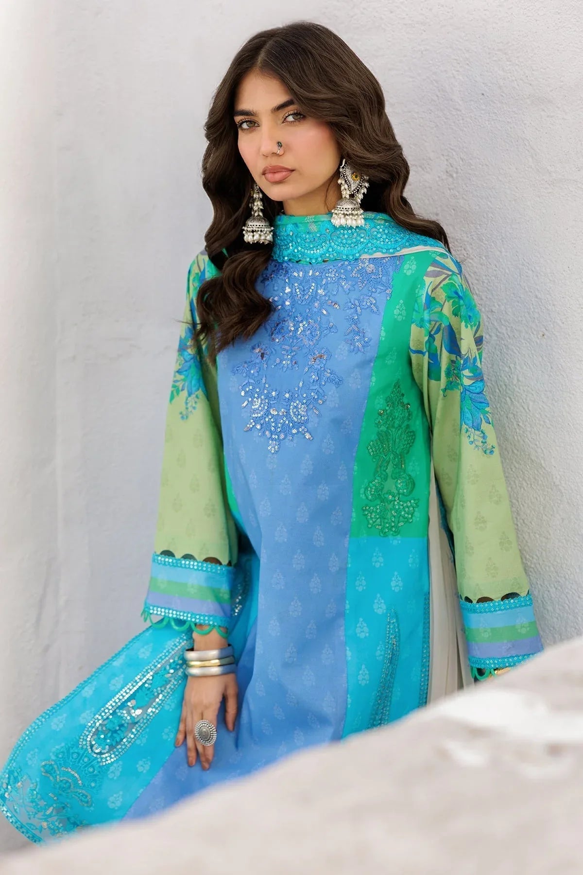 Charizma | Rangoli Lawn | CRO5-05 - Aqsa Fabrics