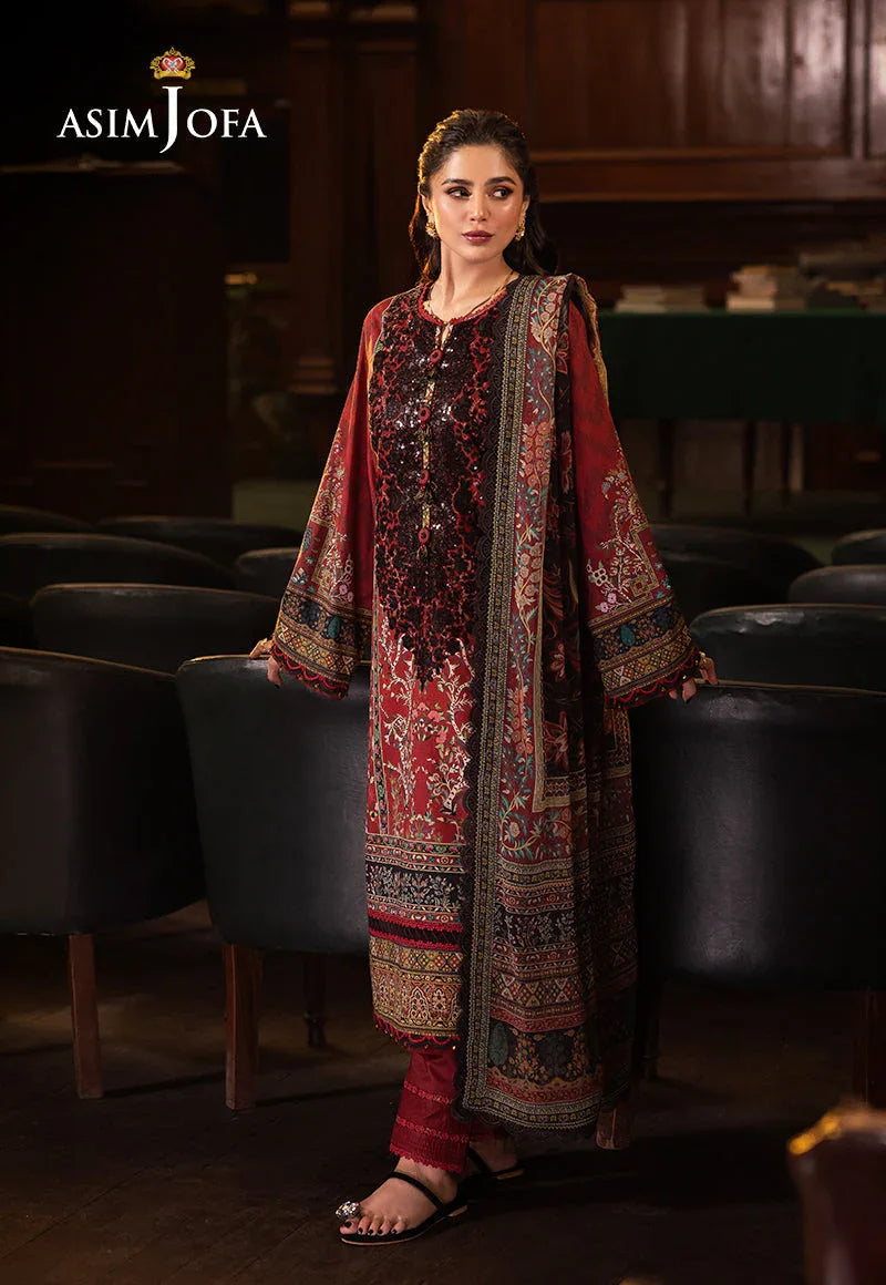 Asim Jofa | Prints Drop 2 | AJUBJ-09 - Aqsa Fabrics
