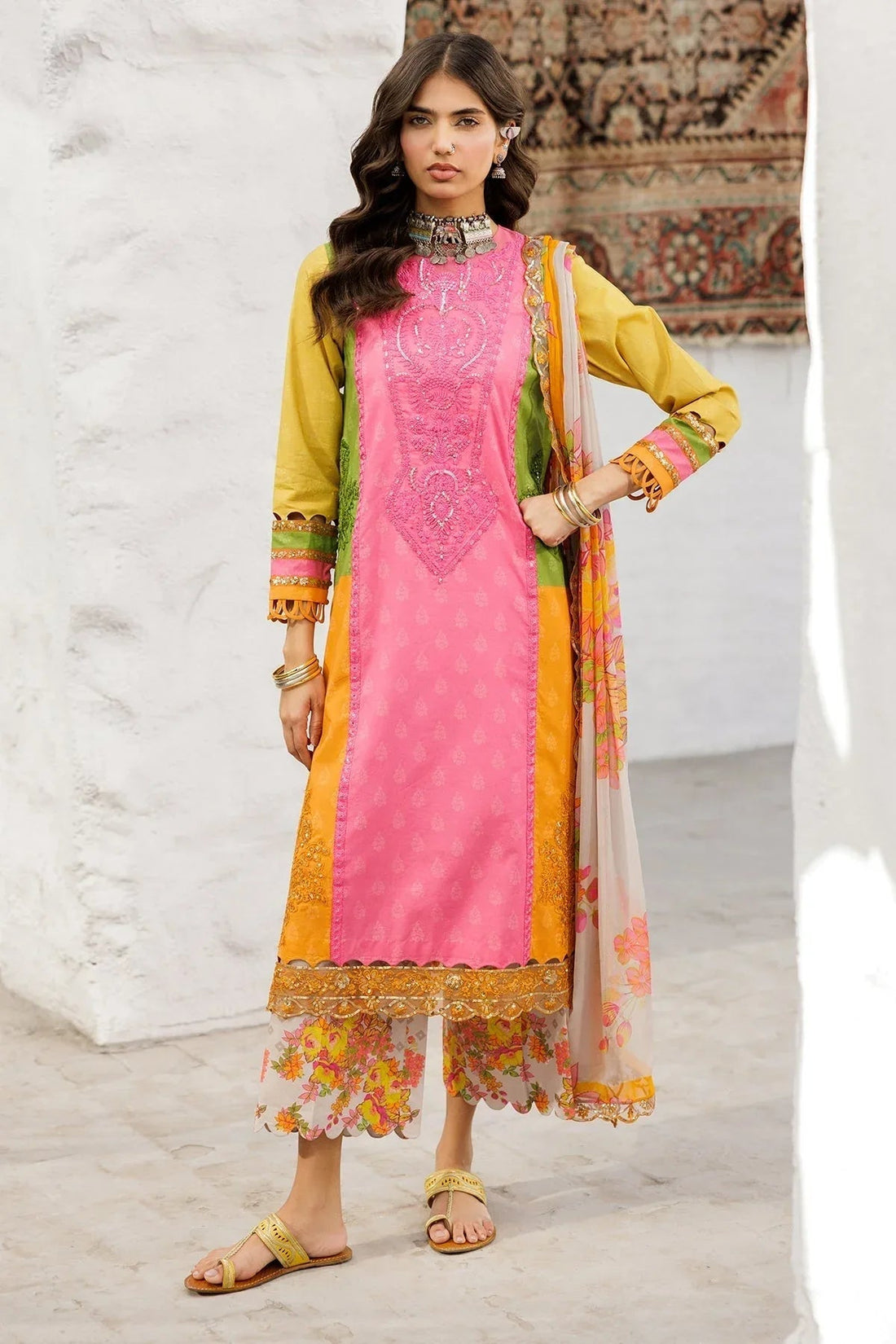 Charizma | Rangoli Lawn | CRO5-04 - Aqsa Fabrics