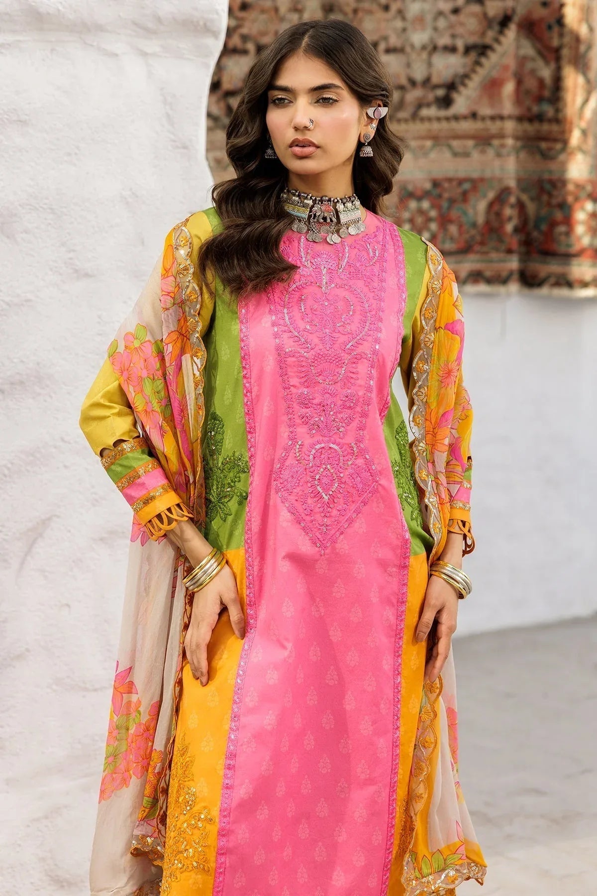 Charizma | Rangoli Lawn | CRO5-04 - Aqsa Fabrics