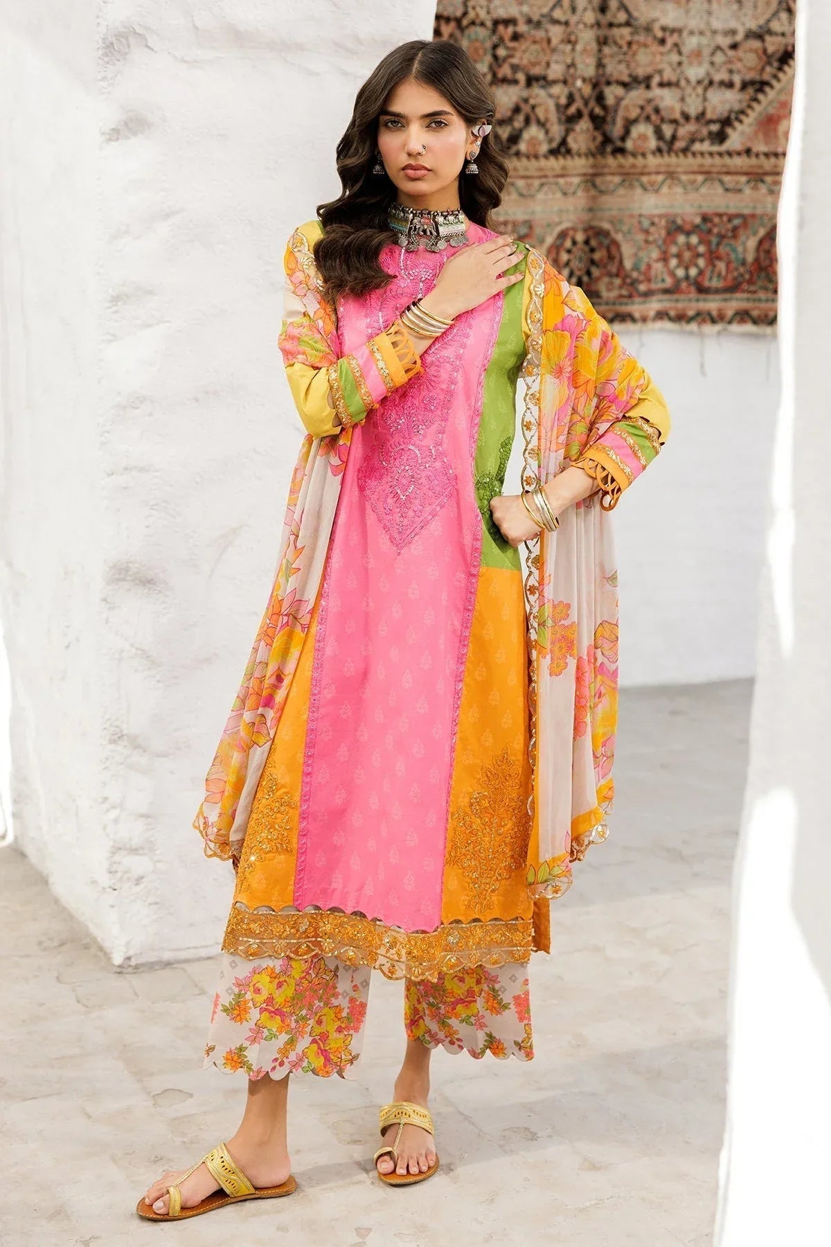 Charizma | Rangoli Lawn | CRO5-04 - Aqsa Fabrics