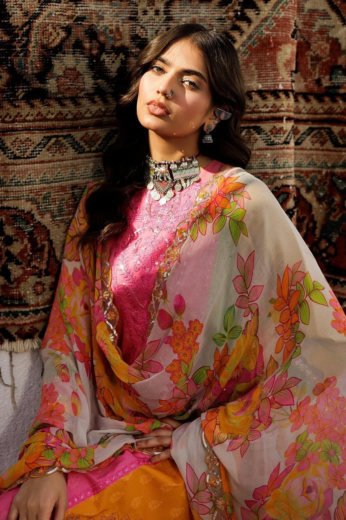 Charizma | Rangoli Lawn | CRO5-04 - Aqsa Fabrics