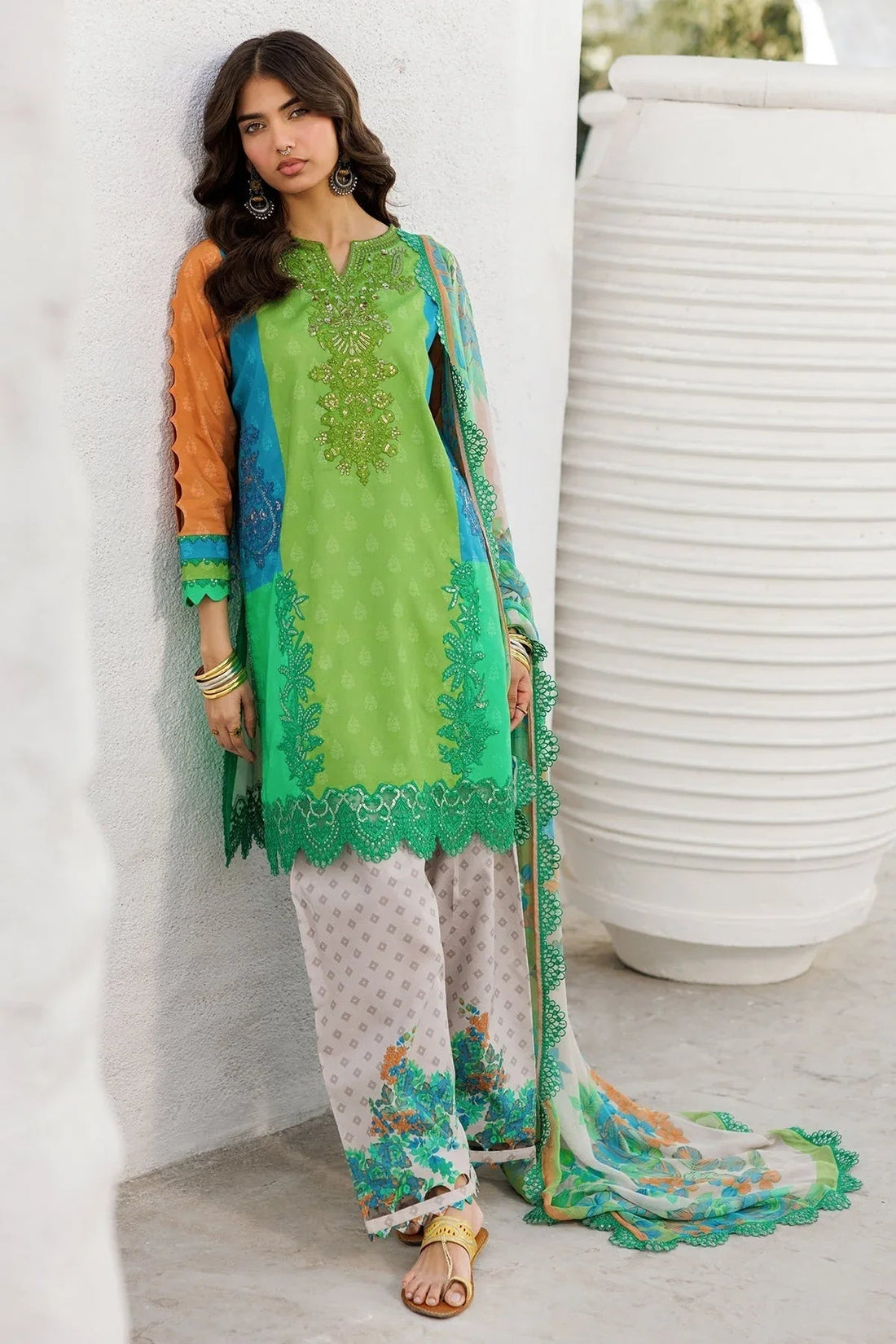 Charizma | Rangoli Lawn | CRO5-03 - Aqsa Fabrics