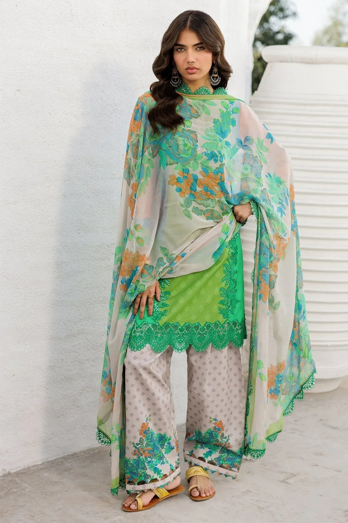 Charizma | Rangoli Lawn | CRO5-03 - Aqsa Fabrics
