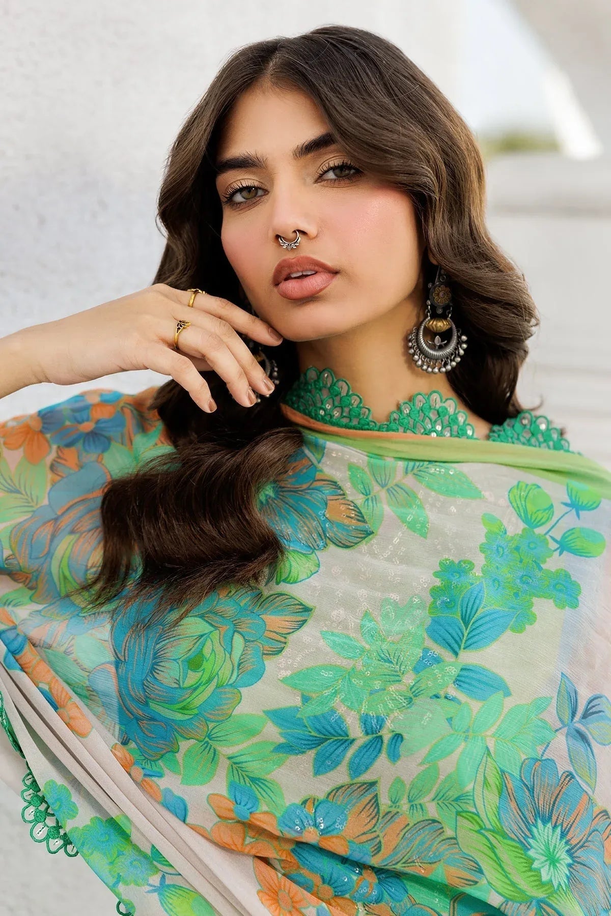 Charizma | Rangoli Lawn | CRO5-03 - Aqsa Fabrics
