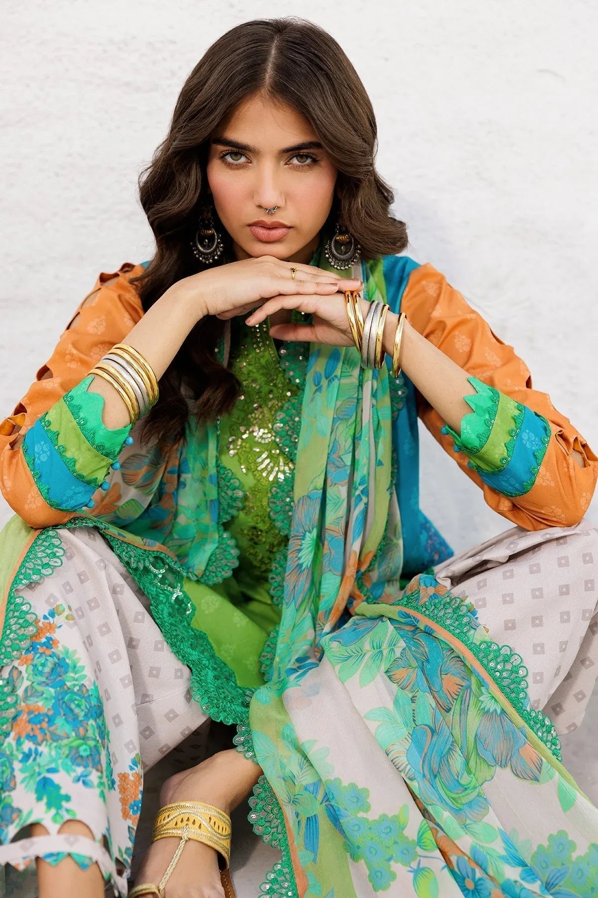 Charizma | Rangoli Lawn | CRO5-03 - Aqsa Fabrics